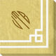 Gold Greek Key Caspari Napkins Image 2 of 4